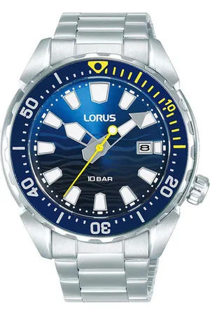 Lorus Quarzuhr RH947RX9, Armbanduhr, Herrenuhr, Edelstahlarmband, analog, Datum, Leuchtindizes