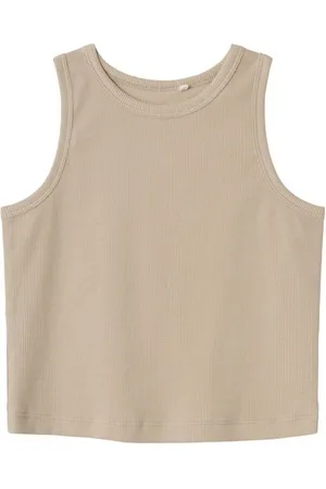 NAME IT Tanktop Rib Short Top Nakal Pure Cashmere Beige - Verkäufer: HUCKLEBUCK & FINJA Nordkinder Kindermode