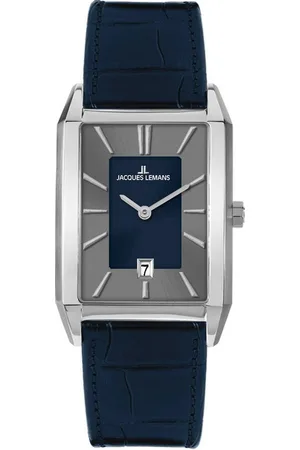 Jacques Lemans Quarzuhr Torino 1-2159.1Q, Armbanduhr, Herrenuhr, Lederarmband, analog, Datum