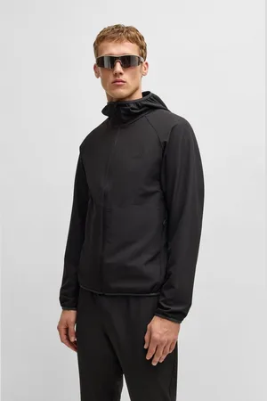 HUGO BOSS Funktionsjacke L_Commuter mit gummiertem Markenlabel