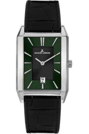Jacques Lemans Quarzuhr Torino 1-2159.1D, Armbanduhr, Herrenuhr, Lederarmband, analog, Datum