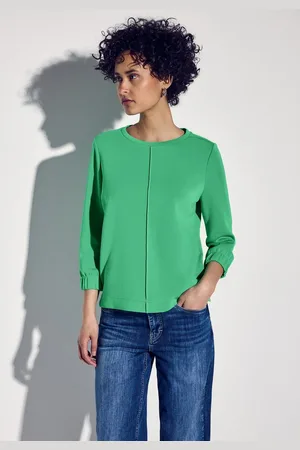 Street one Sweater mit 3/4-Arm mit elastischen Bündchen