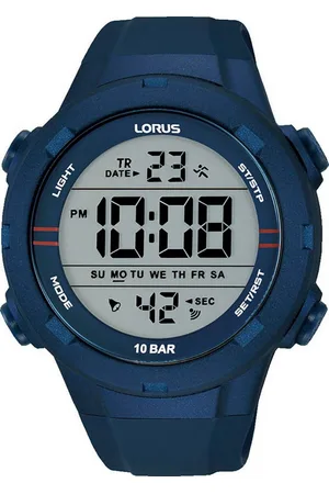 Lorus Chronograph R2303QX9, Quarz,Armbanduhr,Herrenuhr,Silikonarmband,digital,Datum,Stoppfunktion