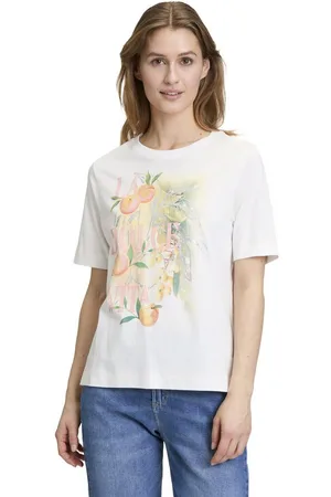 Cartoon Kurzarmshirt Printshirt mit Rundhalsausschnitt (1-tlg) Placement