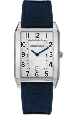 Jacques Lemans Quarzuhr Torino 1-2160.1A, Armbanduhr, Herrenuhr, Lederarmband, analog, Datum