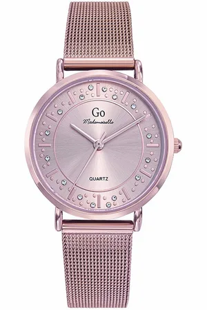 GO Girl Only Quarzuhr Damenuhr Edelstahl rosegold, (Analoguhr), Damenuhr rund, mittel (ca. 34mm), Edelstahlarmband rosegold, Elegant - Verkäufer: Fit4Style Silberschmuck - IMPPAC