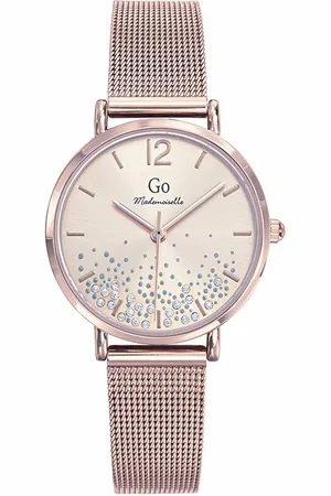 GO Girl Only Quarzuhr Damenuhr Edelstahl rosegold, (Analoguhr), Damenuhr rund, mittel (ca. 32mm), Edelstahlarmband rosegold, Elegant - Verkäufer: Fit4Style Silberschmuck - IMPPAC