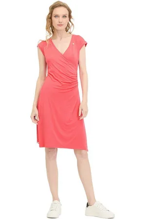 Ragwear Wickelkleid Crupi Dress (1-tlg) weiche Griff, Raffung - Verkäufer: Apartmentshop