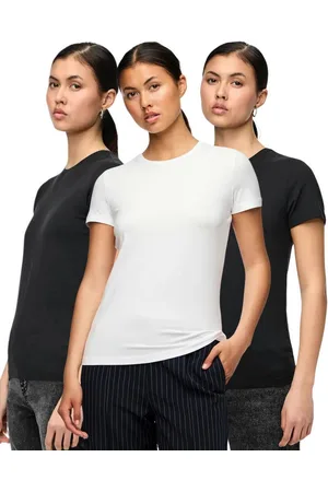 Pieces® T-Shirt Basic Rundhals T-Shirts im 3er Pack - Verkäufer: mailopoint