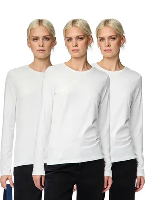 Pieces® Langarmshirt Basic Rundhalsshirts im 3er Pack - Verkäufer: mailopoint