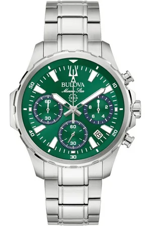 BULOVA Chronograph Marine Star Series B 96B465, Quarzuhr, Armbanduhr, Herrenuhr, Edelstahlarmband, analog