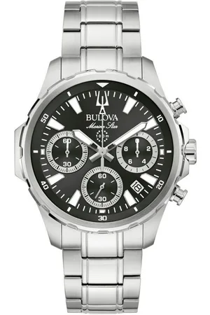 BULOVA Chronograph Marine Star Series B 96B467, Quarzuhr, Armbanduhr, Herrenuhr, Edelstahlarmband, analog