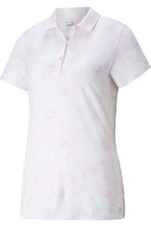 PUMA Poloshirt Golf Polo Cloudspun Tropical Rosa/Weiß Damen XL - Verkäufer: Svens Golfshop GmbH