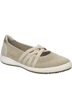 Josef Seibel Caren 67 Riemchenballerina, Slipper, Sneaker, Schlupfschuh mit Metallic Einsatz an der Ferse