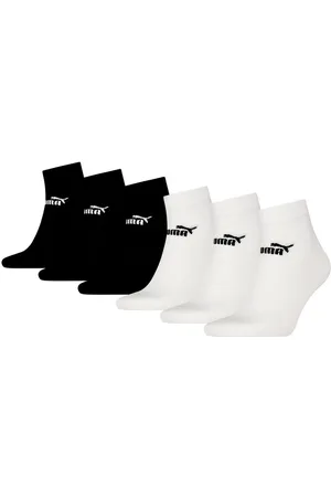 PUMA Sportsocken Unisex Elements Quarter Socken knöchelhoch 6er Pack (6-Paar, 6er Pack) Logoschriftzug - Verkäufer: Fashion-Style