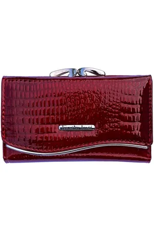 Jennifer Jones Geldbörse Damen-Geldbörse-RFID-Middle-Kroko-Design 9 CC-Slots und Bügel-Kleinfac - Verkäufer: Bag & Belt