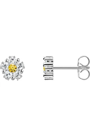 Thomas Sabo Paar Ohrstecker Lovely Daisy Ohrstecker klein, H2297-051-4, mit Zirkonia (synth)