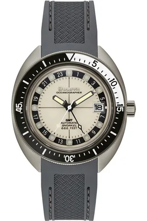 BULOVA Automatikuhr Oceanographer GMT 98B407, Armbanduhr, Herrenuhr, bis 20 bar wasserdicht, Saphirglas