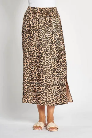 Zhrill Midirock ANUSHA mit Leopard-Print - Animal-Print