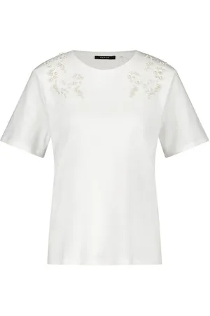 Taifun Poloshirt Baumwollshirt mit Perlen-Dekor - Verkäufer: Fashion & Style GmbH & Co. KG