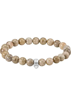 Thomas Sabo Charm-Armband Charm Club: Bead-Armband Daisy Jaspis, X0293-014-16-L19, mit Jaspis