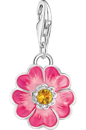 Thomas Sabo Charm-Einhänger Charm Flower, 2208-496-7, 2208-565-7, mit Zirkonia (synth) oder Glas-Keramik Stein