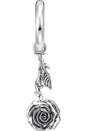 Thomas Sabo Single-Creole Einzel-Creole mit abnehmbaren Anhänger Midnight Rose, CR756-637-21
