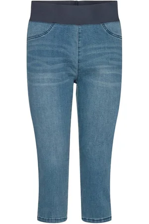 Freequent Caprileggings FQSHANTAL-CA-DENIM mit extra breitem Bund