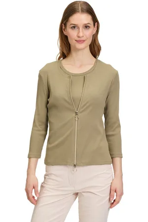 Betty Barclay Shirtjacke Shirtjacke mit Rippenstruktur (1-tlg) Material