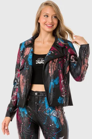 Cipo & Baxx Allwetterjacke Jacken mit trendigem Allover-Motiv