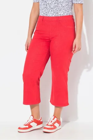 Ulla Popken Regular-fit-Jeans Jeansculotte Mary weites Bein Elastikbund - Verkäufer: Popken Fashion Group