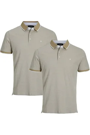 JACK & JONES Poloshirt 2er Pack Paulos - Slim Fit (Spar-Set, 2-tlg) Poloshirt - Baumwolle - Atmungsaktiv - Mit kleinem Markenlogo - Verkäufer: simply4you