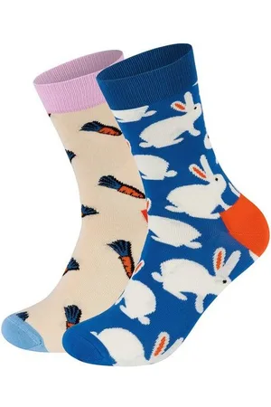 Happy Socks Basicsocken 2-Pack Bunny-Carrots Socks Aus weicher Baumwolle - Verkäufer: GoJungo GmbH