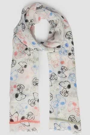 QS by s.Oliver Halstuch Schal mit Snoopy® All-over-Print, Artwork - Verkäufer: