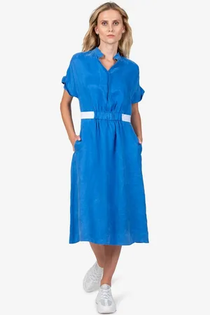Sportalm Sommerkleid mit Kontraststreifen in der Taille