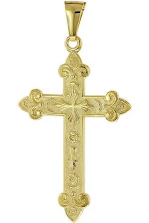 trendor Kreuzanhänger Kreuz- Gold 585 (14 Karat) 40 x 27 mm - Verkäufer: uhrcenter