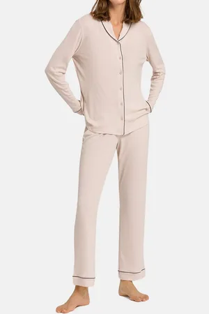 Hanro Pyjama Natural Comfort (Set, 2 tlg) Pyjama - Im klassischem Design, Schlafanzüge zum selber mixen - Verkäufer: simply4you