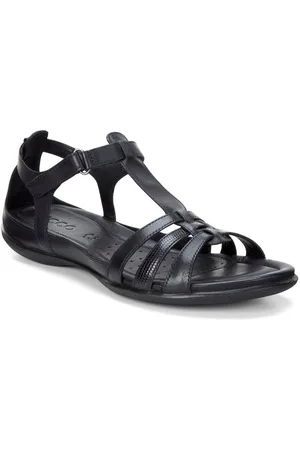 Ecco FLASH Riemchensandale, Sommerschuh, Sandalette, Klettschuh, im Metallic-Look