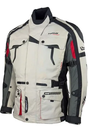 ROLEFF Motorradjacke RO537 Chicago - Schwarz-Grau-Rot, wasserdicht & atmungsaktiv auch in großen Größen - Verkäufer: roemer-systems