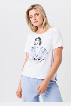 Tuzzi Nero Kurzarmshirt mit stilvollem Print - Verkäufer: Held Fashion Retail