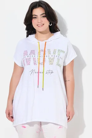 Angel of Style T-Shirt T-Shirt Kapuze MOVE-Schriftzug Halbarm - Verkäufer: Popken Fashion Group