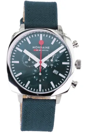 Mondaine Schweizer Uhr Herren Armbanduhr Chronograph MSL.41460.LF.Set Saphirglas 41 mm Ø - Verkäufer: Uhren Schiesl
