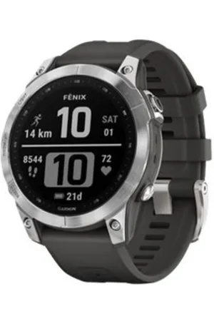 Garmin Sportuhr mit Band fenix 7 - Smartwatch - 47 mm - Silikon - Graphit - Verkäufer: Hyrican AG