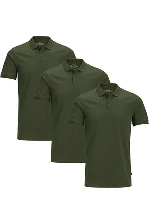 JACK & JONES Poloshirt 3er Pack Basic (Spar-Set, 3-tlg) Poloshirt - Baumwolle - Atmungsaktiv - Mit Knopfleiste - Verkäufer: simply4you