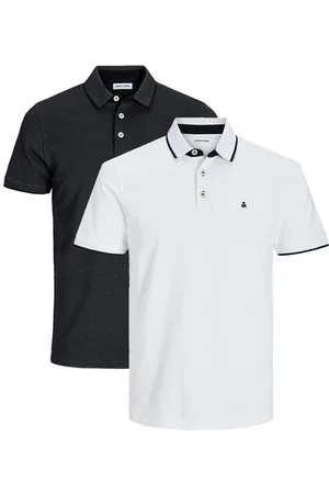 JACK & JONES Poloshirt 2er Pack Paulos - Slim Fit (Spar-Set, 2-tlg) Poloshirt - Baumwolle - Atmungsaktiv - Mit kleinem Markenlogo - Verkäufer: simply4you