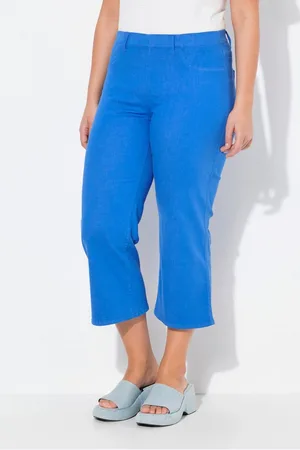 Ulla Popken Regular-fit-Jeans Jeansculotte Mary weites Bein Elastikbund - Verkäufer: Popken Fashion Group