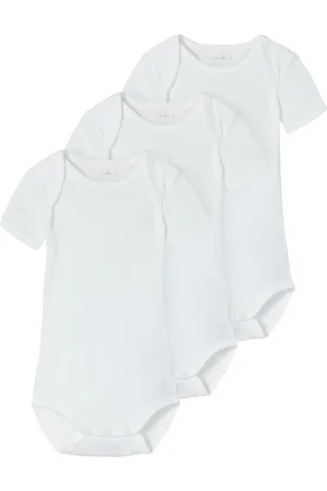 NAME IT Body NBNBODY 3P S/S SOLID WHITE 4 - Verkäufer: Dorins Kindermode