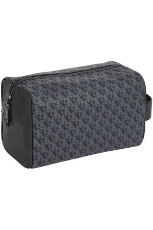 Calvin Klein Kulturbeutel AOP TEXTURED DOPP KIT, Schminktasche, Kosmetiktasche, Essential Bag mit CK Muster