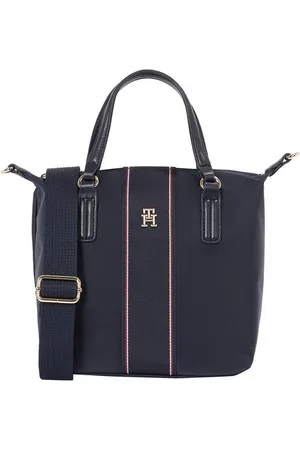 Tommy Hilfiger Tragetasche POPPY SMALL TOTE CORP, Damen Umhängetasche, Schultertaschen, Henkeltasche mit buntem Zipper