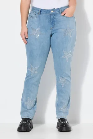 Angel of Style Regular-fit-Jeans Jeans Straight Fit Sterne 5-Pocket - Verkäufer: Popken Fashion Group